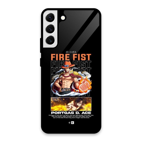 Fire Fist Ace Glass Back Case for Galaxy S22 Plus 5G