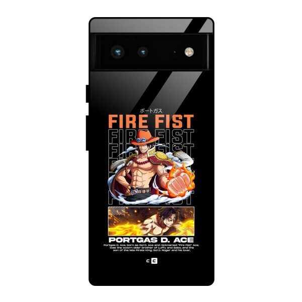 Fire Fist Ace Glass Back Case for Google Pixel 6