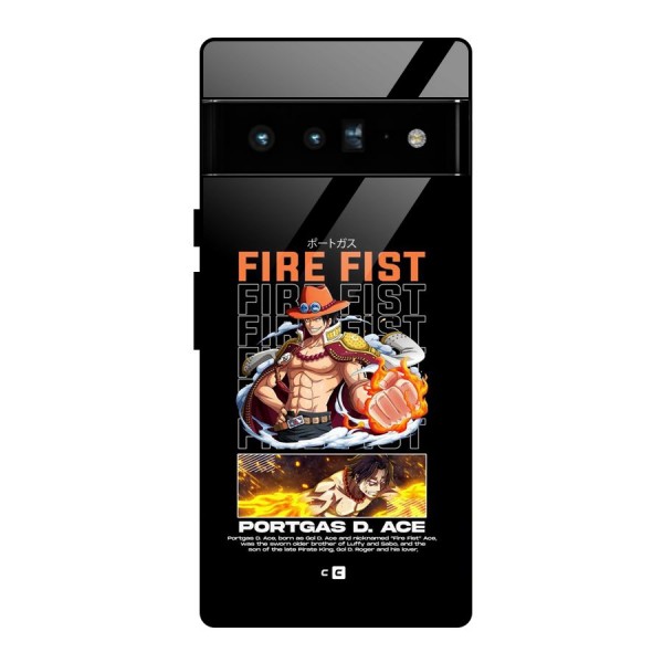 Fire Fist Ace Glass Back Case for Google Pixel 6 Pro