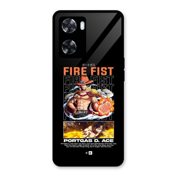 Fire Fist Ace Glass Back Case for Oppo A77