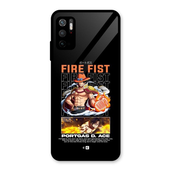 Fire Fist Ace Glass Back Case for Poco M3 Pro 5G