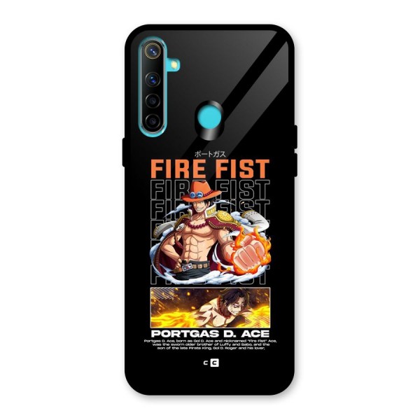 Fire Fist Ace Glass Back Case for Realme 5