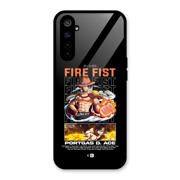 Fire Fist Ace Glass Back Case for Realme 6