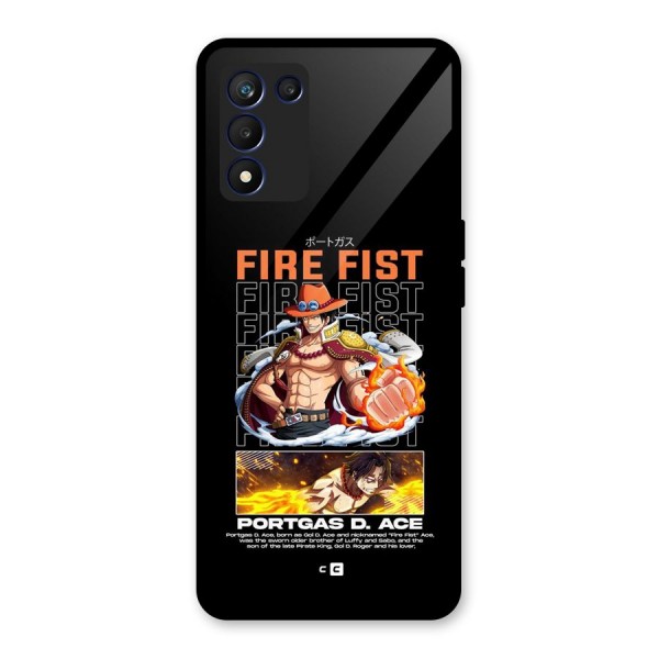 Fire Fist Ace Glass Back Case for Realme 9 5G Speed