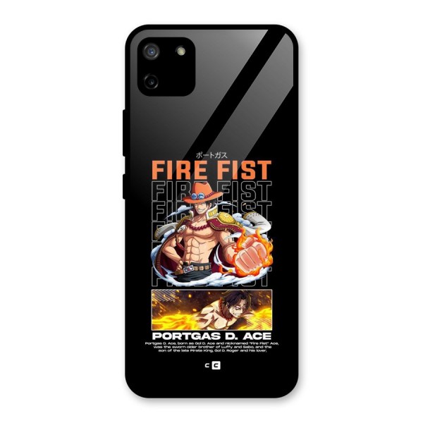 Fire Fist Ace Glass Back Case for Realme C11