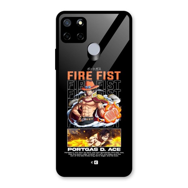 Fire Fist Ace Glass Back Case for Realme C15