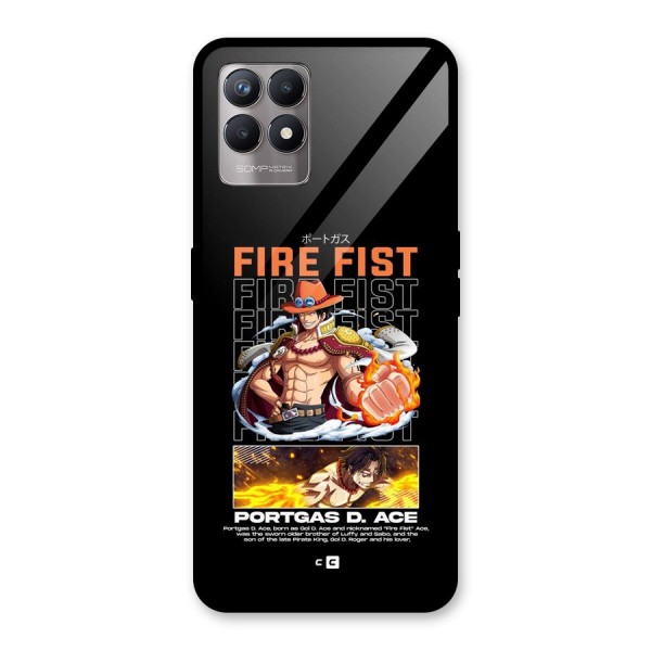 Fire Fist Ace Glass Back Case for Realme Narzo 50