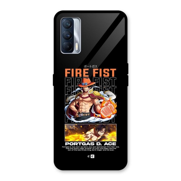 Fire Fist Ace Glass Back Case for Realme X7