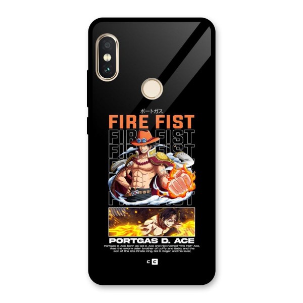 Fire Fist Ace Glass Back Case for Redmi Note 5 Pro
