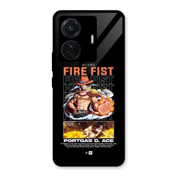 Fire Fist Ace Glass Back Case for Vivo T1 Pro