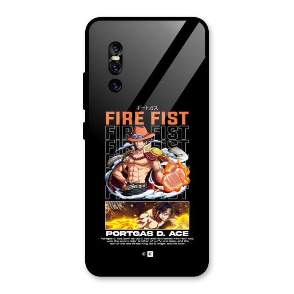 Fire Fist Ace Glass Back Case for Vivo V15 Pro