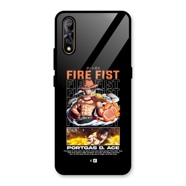 Fire Fist Ace Glass Back Case for Vivo Z1x