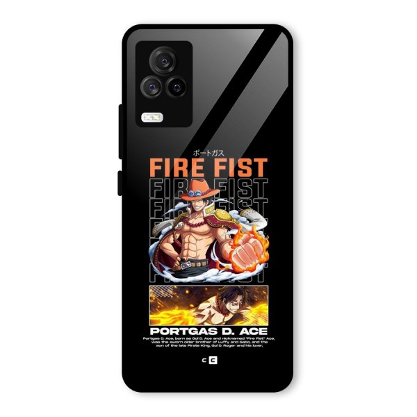 Fire Fist Ace Glass Back Case for Vivo iQOO 7 Legend 5G