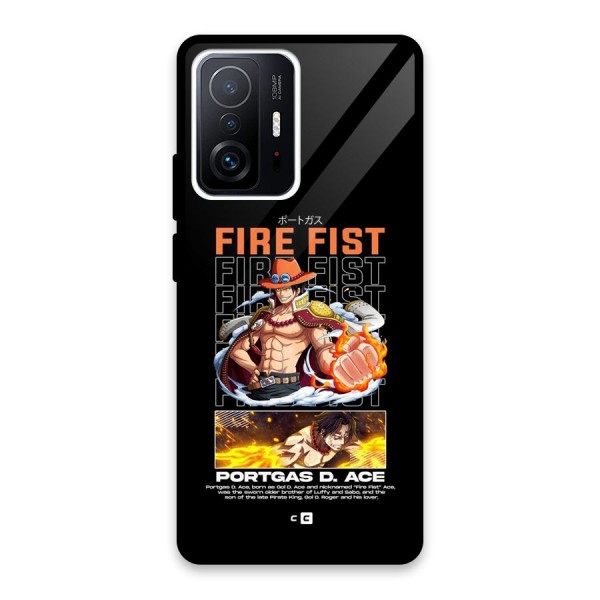 Fire Fist Ace Glass Back Case for Xiaomi 11T Pro