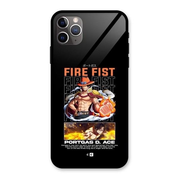 Fire Fist Ace Glass Back Case for iPhone 11 Pro Max