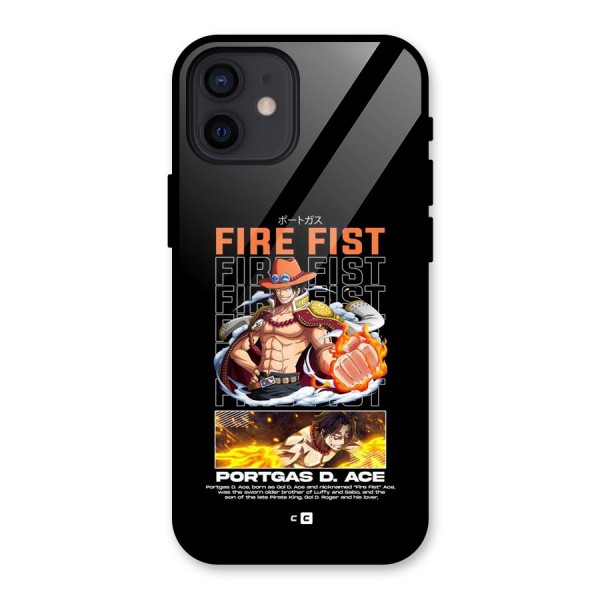Fire Fist Ace Glass Back Case for iPhone 12