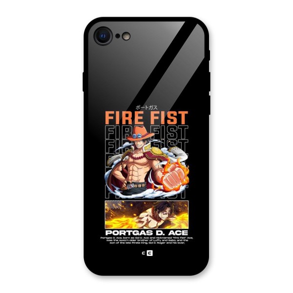 Fire Fist Ace Glass Back Case for iPhone 7