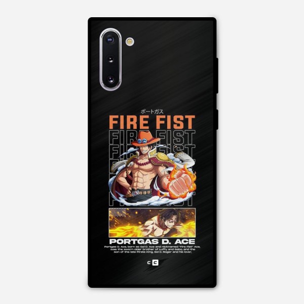 Fire Fist Ace Metal Back Case for Galaxy Note 10