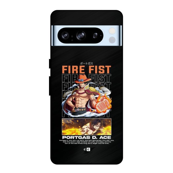 Fire Fist Ace Metal Back Case for Google Pixel 8 Pro