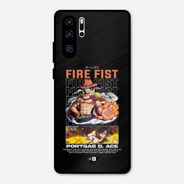 Fire Fist Ace Metal Back Case for Huawei P30 Pro