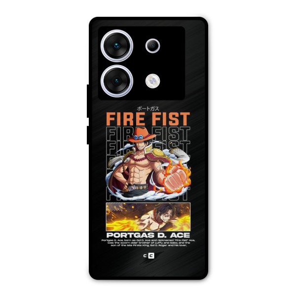 Fire Fist Ace Metal Back Case for Infinix Zero 30 5G