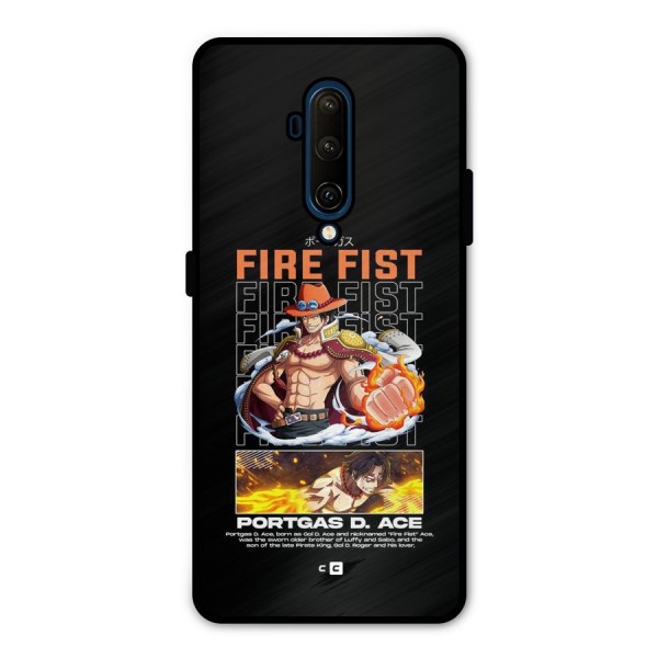 Fire Fist Ace Metal Back Case for OnePlus 7T Pro