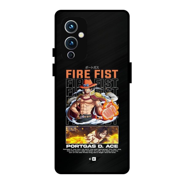 Fire Fist Ace Metal Back Case for OnePlus 9