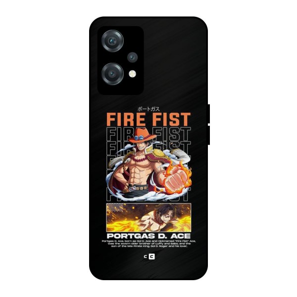 Fire Fist Ace Metal Back Case for OnePlus Nord CE 2 Lite 5G