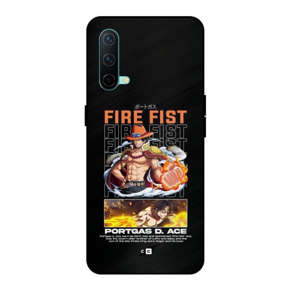 Fire Fist Ace Metal Back Case for OnePlus Nord CE 5G