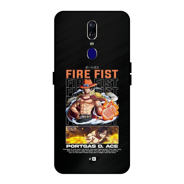 Fire Fist Ace Metal Back Case for Oppo F11