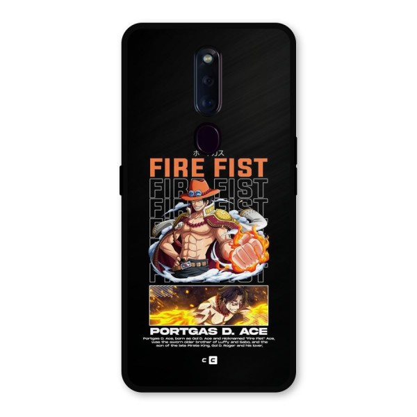 Fire Fist Ace Metal Back Case for Oppo F11 Pro