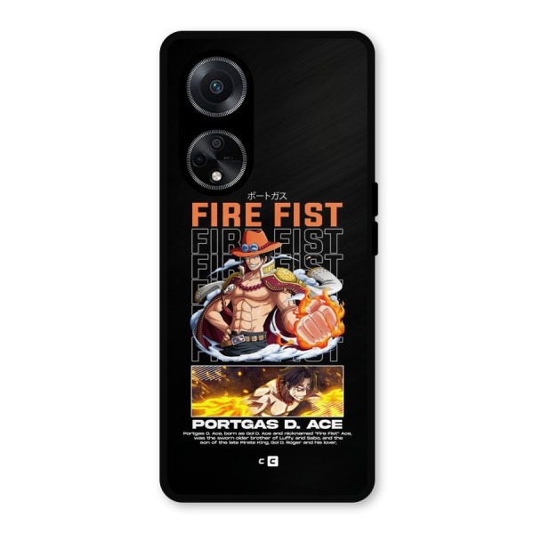Fire Fist Ace Metal Back Case for Oppo F23