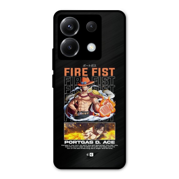 Fire Fist Ace Metal Back Case for Poco X6
