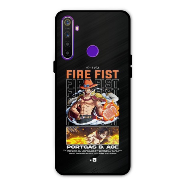 Fire Fist Ace Metal Back Case for Realme 5