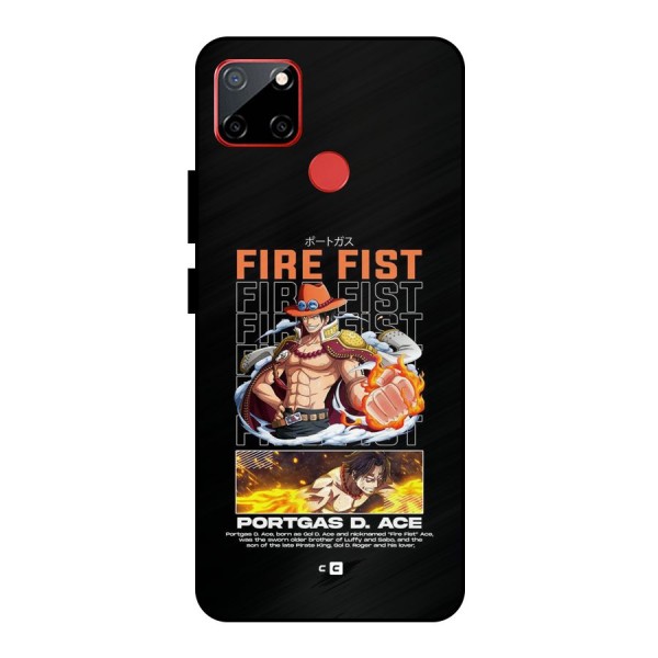 Fire Fist Ace Metal Back Case for Realme C12