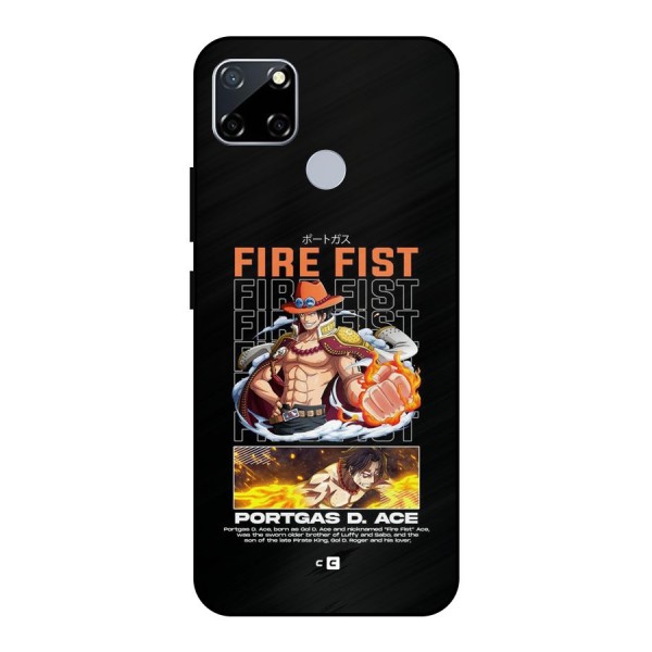 Fire Fist Ace Metal Back Case for Realme Narzo 20