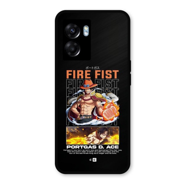 Fire Fist Ace Metal Back Case for Realme Narzo 50 5G