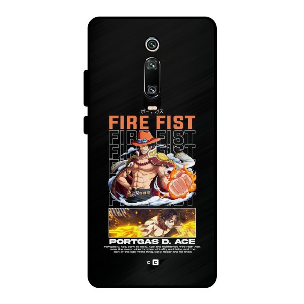 Fire Fist Ace Metal Back Case for Redmi K20