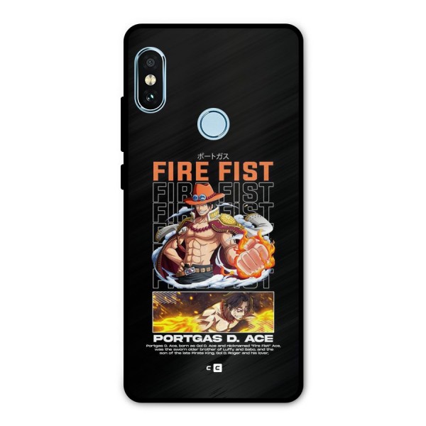 Fire Fist Ace Metal Back Case for Redmi Note 5 Pro