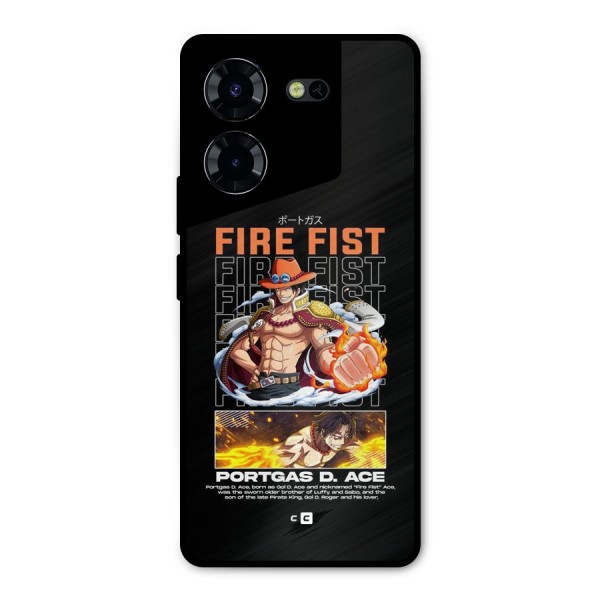 Fire Fist Ace Metal Back Case for Tecno Pova 5 Pro 5G
