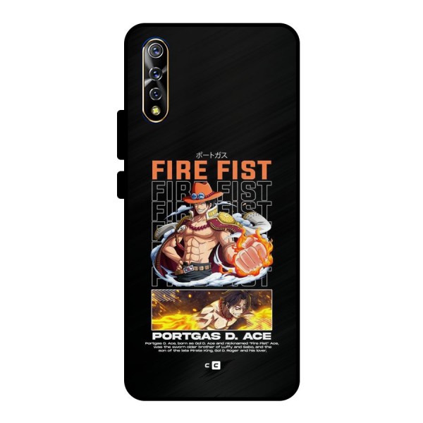 Fire Fist Ace Metal Back Case for Vivo S1