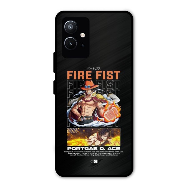 Fire Fist Ace Metal Back Case for Vivo T1 5G