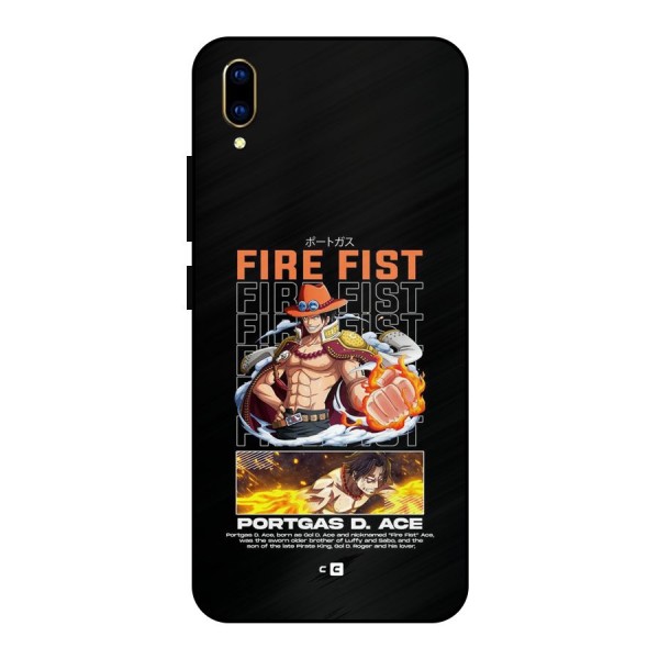 Fire Fist Ace Metal Back Case for Vivo V11 Pro