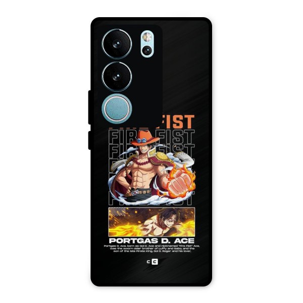 Fire Fist Ace Metal Back Case for Vivo V29