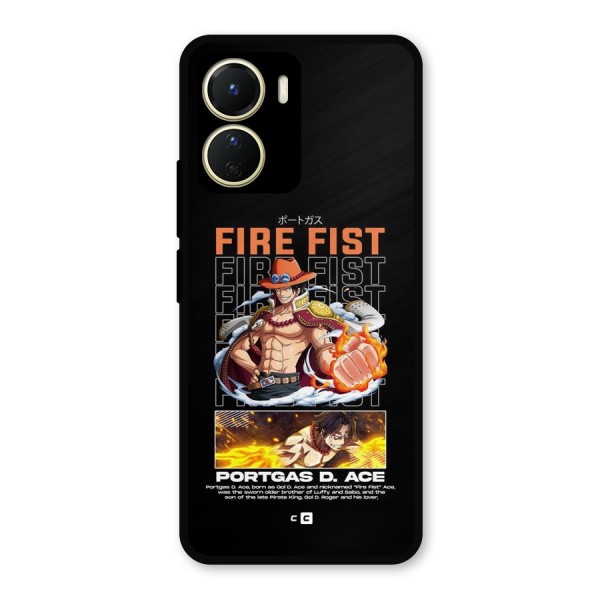 Fire Fist Ace Metal Back Case for Vivo Y16