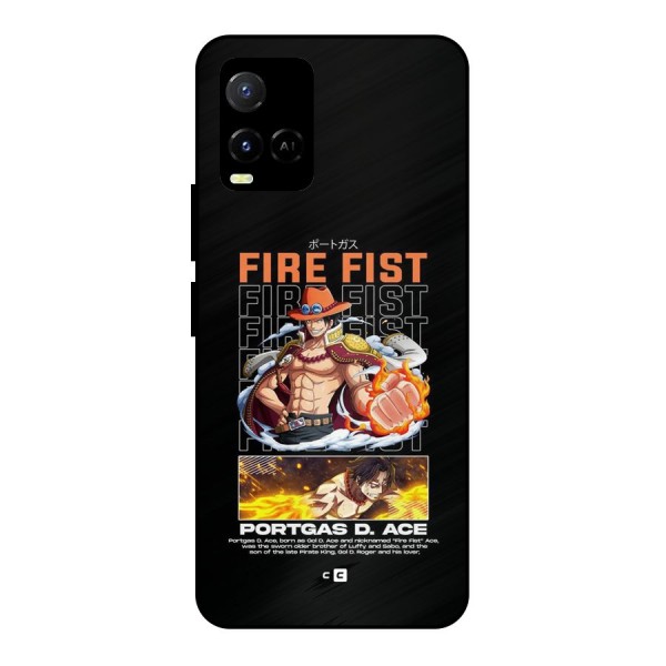 Fire Fist Ace Metal Back Case for Vivo Y21