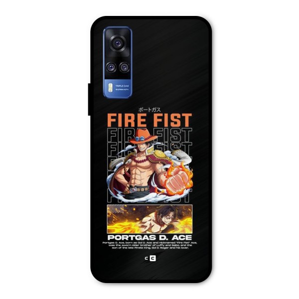 Fire Fist Ace Metal Back Case for Vivo Y51A