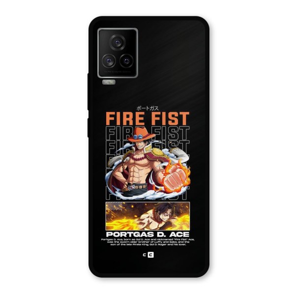 Fire Fist Ace Metal Back Case for iQOO 7 Legend 5G