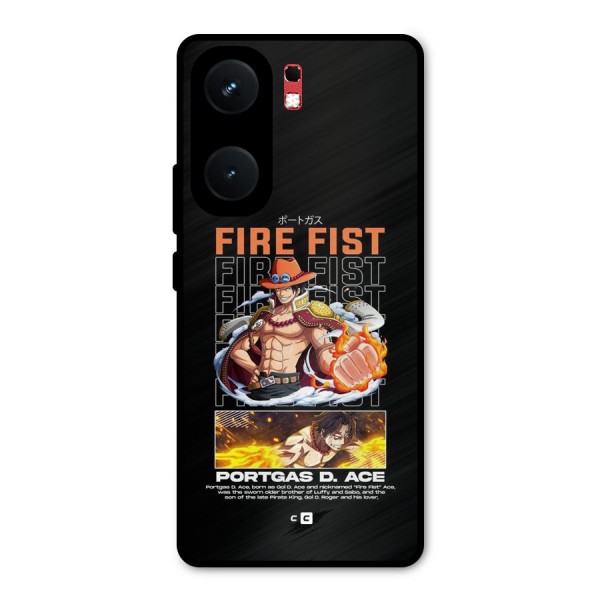 Fire Fist Ace Metal Back Case for iQOO Neo 9 Pro