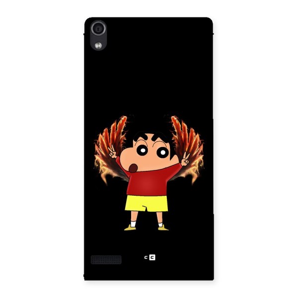 Fire Shinchan Back Case for Ascend P6